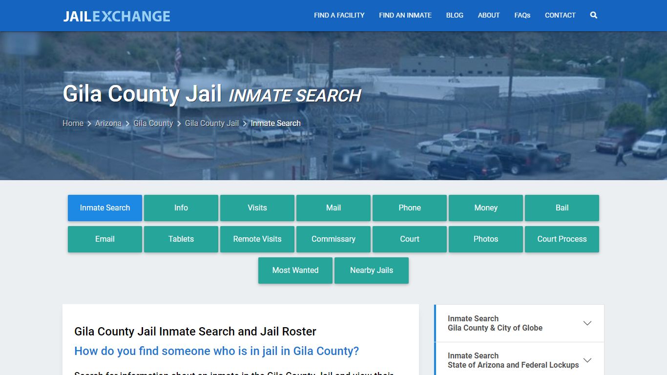 Inmate Search: Roster & Mugshots - Gila County Jail, AZ
